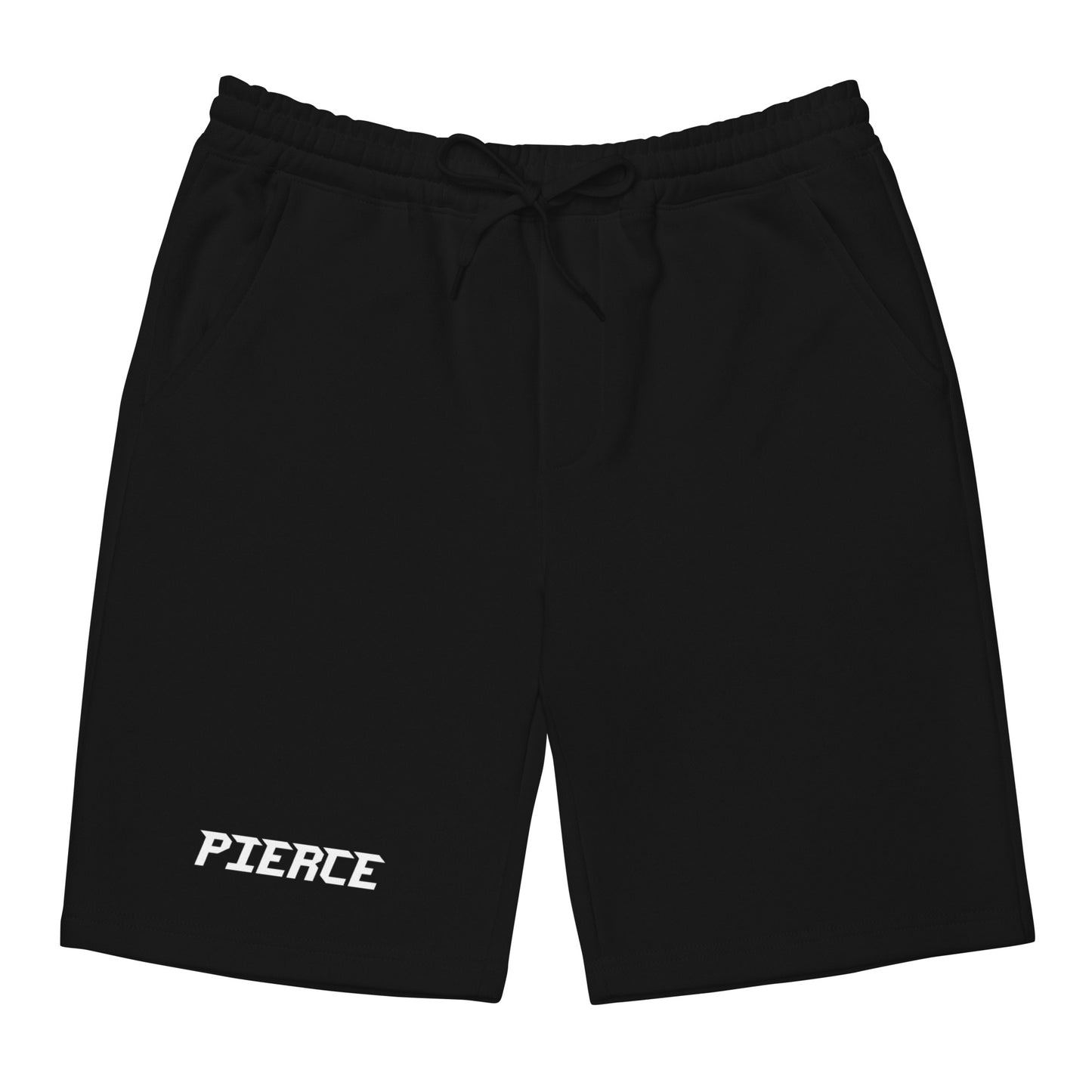 Pierce Unisex Black Fleece Shorts