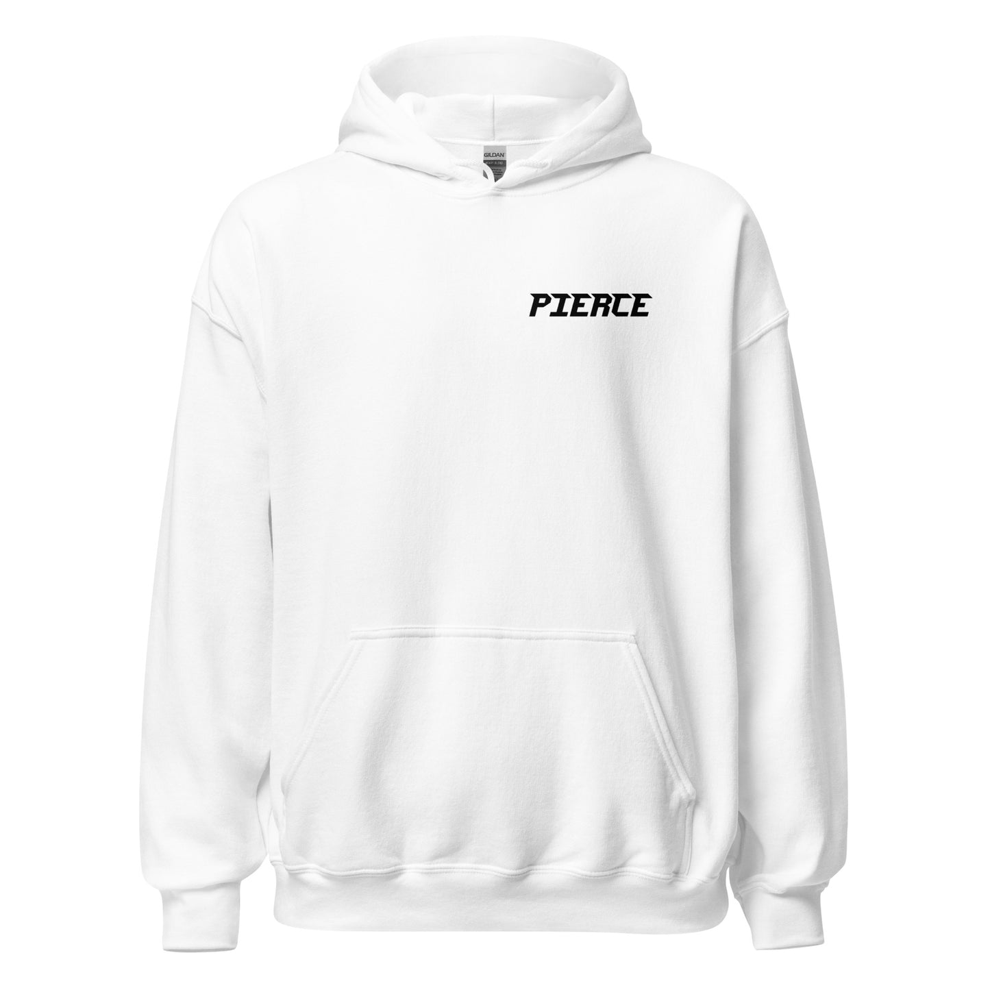 Pierce Unisex White Hoodie